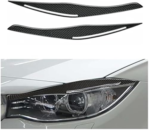 Sourcil de phare en fibre carbone véritable pour optiques BMW E90 E91 - 2