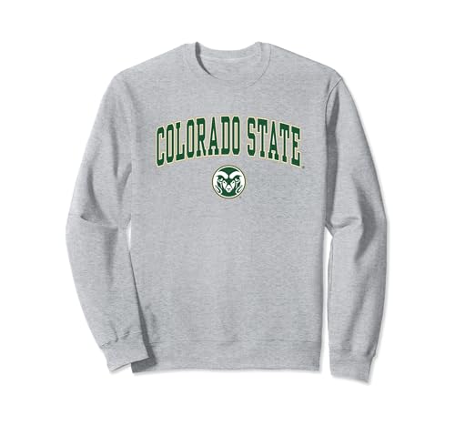 Colorado State Rams Arch Over Heather Gray Sweatshirt