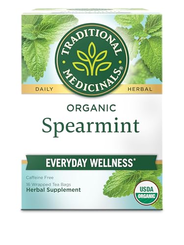 Traditional Medicinals Organic, Spearmint Tea - Supports Everyday Wellness, Healthy & Refreshing -...