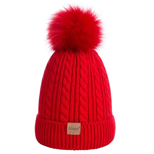 Kids Winter Beanie Hat, Children's Warm Fleece...