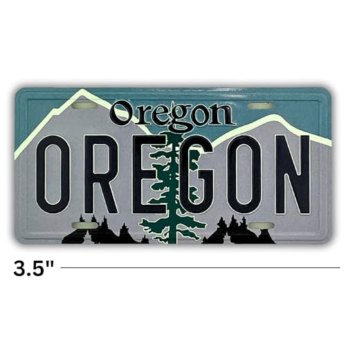 Imán decorativo placa Oregon Trail 3.5 pulgadas miniatura 4