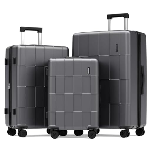 Elegant 3-Piece Expandable Luggage Set
