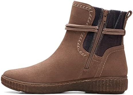 Clarks Women's Caroline Lily Mid Calf Boot, Pebble Suede, 9 | Image 4