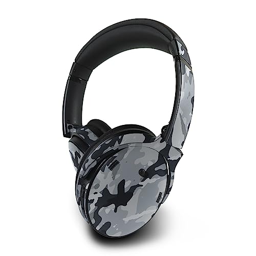 Image of MightySkins Skin Compatible With Bose QuietComfort 45 Headphones - Gray Camouflage | Protective, Durable, and Unique Vinyl Decal wrap cover | Easy To Apply, Remove, and Change Styles | Made in the USA