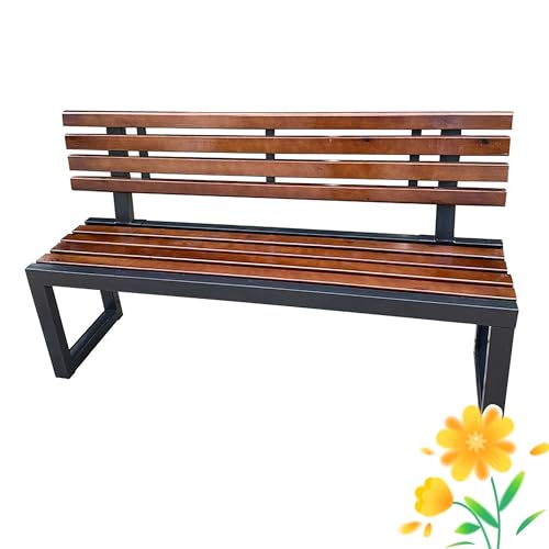 Banc de jardin avec dossier ergonomique pour éviter le mal de dos sur la terrasse