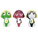Noowye Juego de 3 figuras de acción Giroro-Gochou/Keroro-Gunsou, ilustración de anime, figuras de acción Tamama-Nitouhei, pintura original, minifigura, pequeña estatua, modelo decorativo