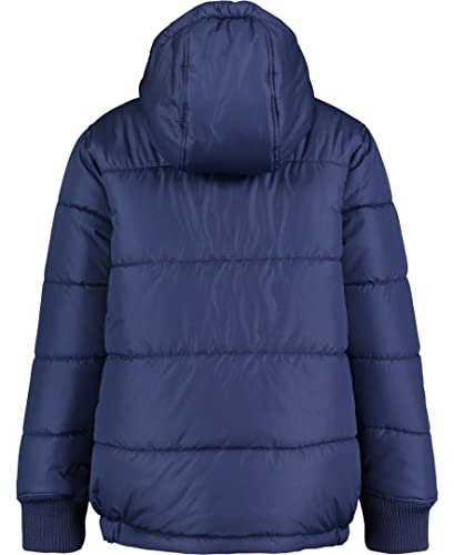 Image of Nautica Boys' Heavyweight Hooded Bubble Jacket With Polar Fleece Lining