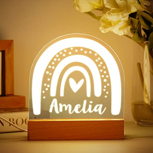 Lámpara de Mesa de Noche Acrílica LED Personalizada VEELU