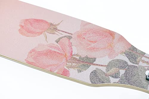 Volador Freeride Longboard Cruiser | Maple Wood Deck| Drop Through Longboard Complete (Rose) #TOP4