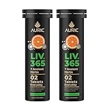 Auric Herbal Liver Support Supplement | Milk Thistle (Silymarin), Turmeric, Garlic, Ginger for Liver Health | Advanced Detox & Cleansing Formula for active Liver | 40 Tablets | Plant Based Gluten-Free
