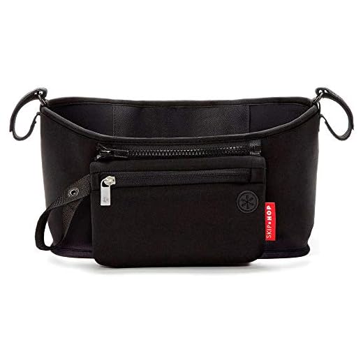 Skip Hop Universal Stroller Organizer, Grab & Go, Black