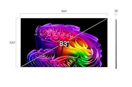 LG 83-Inch G6 OLED evo AI 4K Smart TV – α11 AI Processor Gen3, Hyper Radiant, Reflection Free, Up to 165Hz Refresh Rate, G-SYNC, FreeSync, Dolby Vision/Atmos, webOS, Wall Mount Included (83G6W,2026)