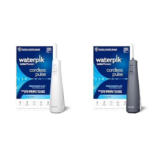Waterpik Cordless Pulse Portable Water Flosser Bundle with 2 Classic