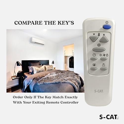 Image of S-CAT Compatible with LG AC Remote Control (No Backlight) Model 65 Suitable for Split /Window 1 1.5 2 Ton AC Remote (Match Old Remote Exactly, Contact Customer Care for Order)
