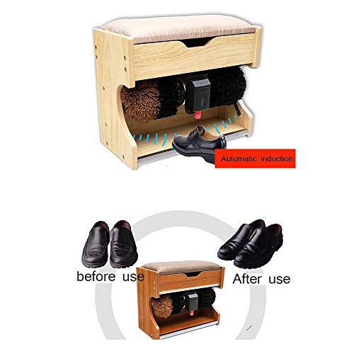 Lucidatrice per scarpe, Lucidatrice per scarpe Lucidatrice automatica per scarpe Lucidatrice e lucidatrice per scarpe con e lucidatrice con scatola di immagazzinaggio (5 colori opzionali) Spazzole per