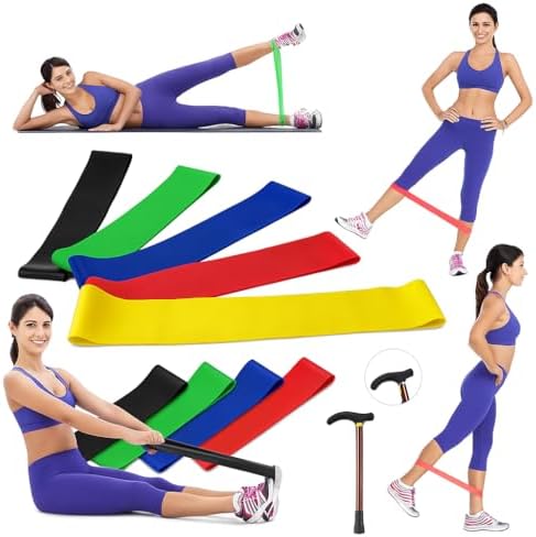Kit 5 Faixas Elásticas para Exercícios, Mini Band para Treino, 5 ...