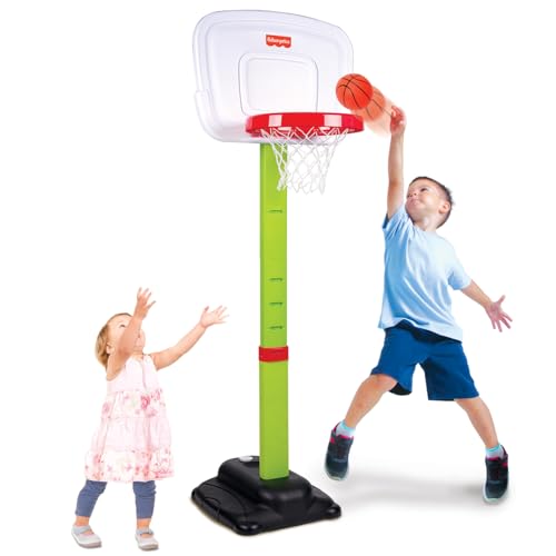 Fisher-Price®Hoops-Basketball, Sturdy & Durable, Kids Shoot Hoops...