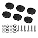 6Set Ebony Metal Guitar Tuning PEG Keys Comfortable Touch, Exquisite Processing, for Electrogitarians, Long Lifespan (Small square)