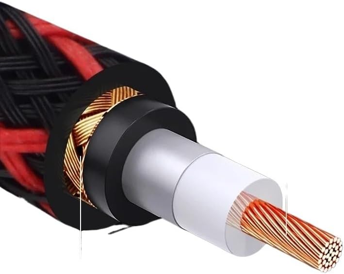 75ohm HiFi Digital Coaxial Audio Video Hi-end R/CA to R/CA Male Subwoofer Audio Cable 1m 2m 300cm 5m 8m 10m(10m)