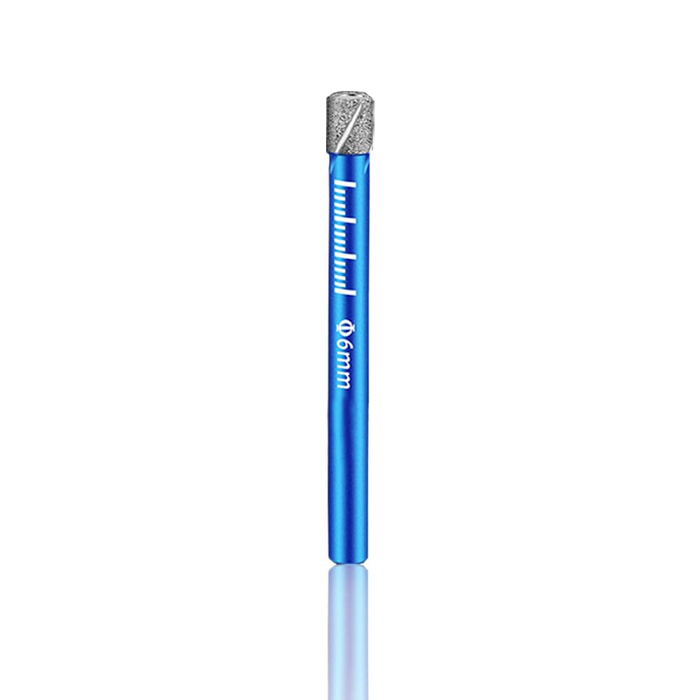 Brocas Porcelanico Brocas de Diamante 6MM Azul Taladro para Cerámica Vidrio | Azulejos Granito Mármol Gres Fino