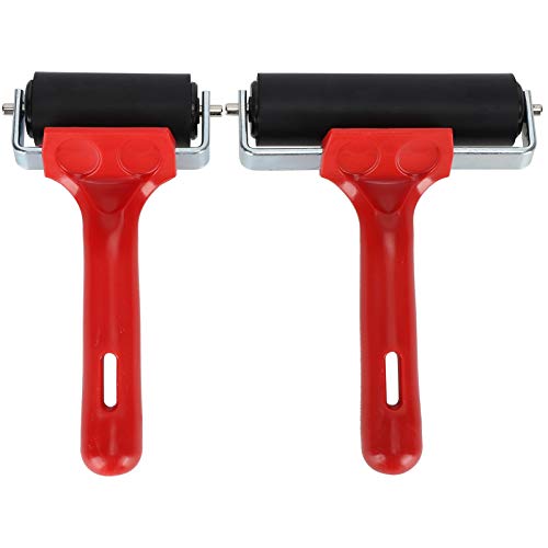 Rodillo de pintura de diamante, rodillo de impresión, herramientas de accesorios de prensado, para álbumes de recortes, pintura (6 cm+10 cm) Cover