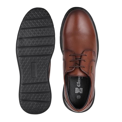 Image of Red Chief Genuine Leather Formal Derby Shoes for Men | Lace-Up Shoes for Men | RC3978LR