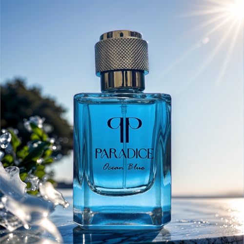 Image of Paradice Ocean Blue 50ml Unisex Eau De Parfum for Men & Women | Long Lasting Aqua Fragrance | Lemon Bergamot Mint Lavender Notes | Office College Daily Wear Gift Perfume Spray