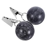 BESPORTBLE Pinzas Sujetadoras de Mármol para Manteles, 2 Piezas Construcción Resistente para Uso en Exteriores, Ideales para Cenas y Picnics en Jardín