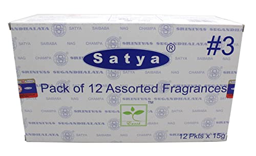 Set Of 12 Nag Champa Namaste Positive Vibes Tantra Buddha Blessing Aura Cleansing Chakra Pyramids Reiki Karma Spiritual Healing Traditional Ayurveda By Satya #TOP2