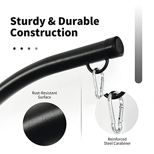 Giantex Hammock Chair Stand, Hanging Chair Stand, C Stand For Hanging Chair, Heavy Duty Steel Egg Chair Stand, Hugglepod Stand For Hammock Air Porch Swing Chair Outdoor Indoor #TOP3