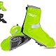 Frelaxy Regenschutz Schuhe Fahrrad mit Reflektorstreifen | wasserdicht Fahrrad Schuhüberzieher mit Verstärkte Spitze für 50% Mehr Haltbarkeit! Fahrradüberschuhe mit Klettverschluss(Neon Gelb, L)
