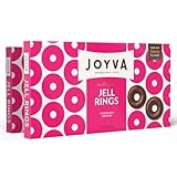 Joyva Original Jell Rings | Pack of 2, 9oz Boxes | Sweet Jell Center with Smooth Dark Chocolate Coating | Kosher Parve | Free of Dairy, Gluten, Soy, and Preservatives