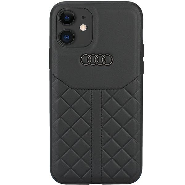 Audi GT Custodia In Pelle Sintetica Per IPhone 15 Pro Max 6,7" - Design Sportivo, Nero, Con Logo Metallico