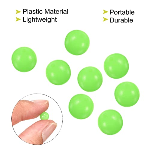 Patikil 6Mm Luminous Fishing Beads, 200 Pieces Plastic Glow Fishing Bait Eggs Rig Bead Tackle Tool Round, Green #TOP3