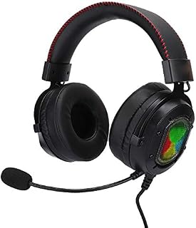 LEEOOL Head-mounted Gaming Headset with Microphone Wide compatibility Headset Ergonomic design Wired Headset for PS4/Xbox one x/Xbox one/PC/Laptop/PSP/Tablet PC (Black) jiangzhongpeng