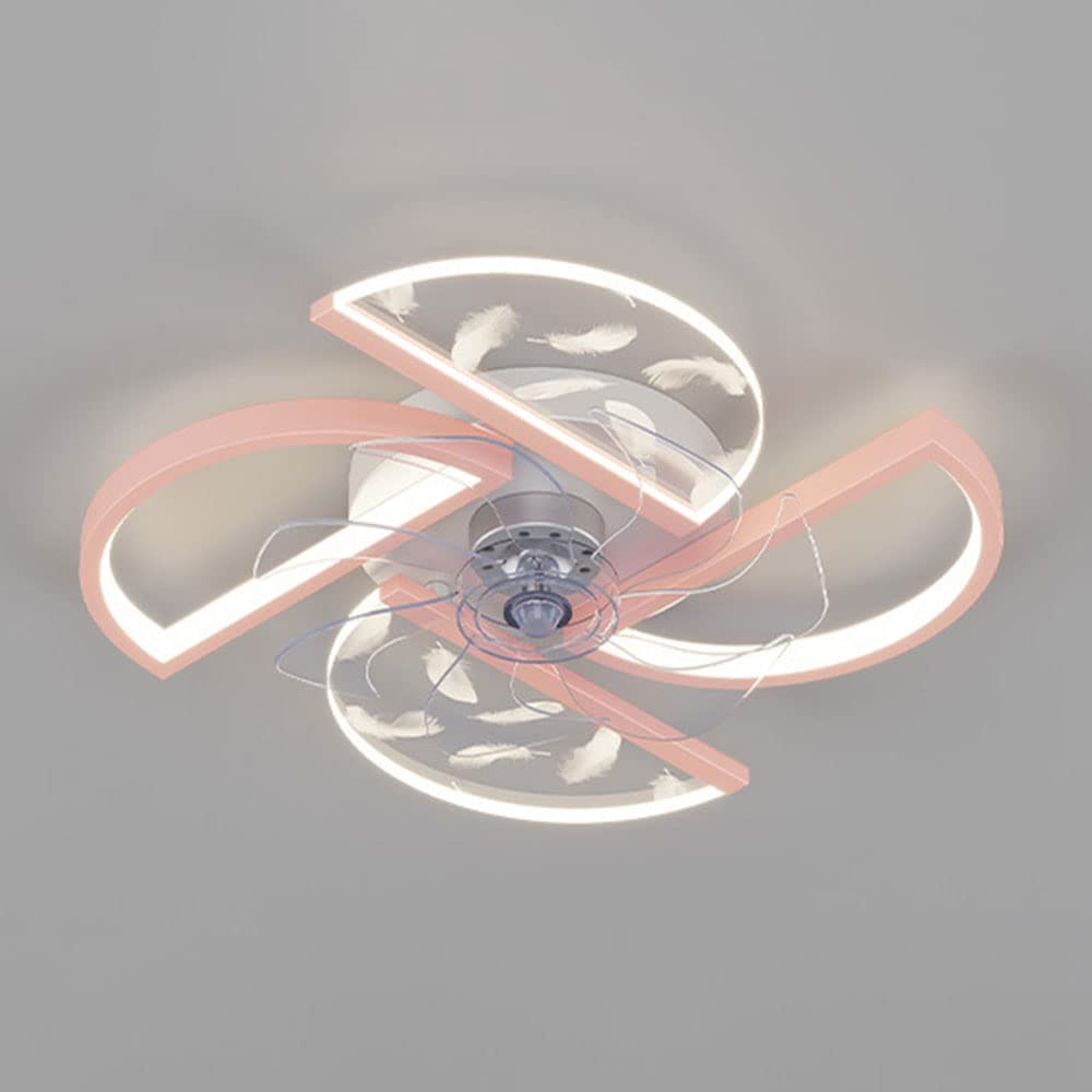 Mini ventilateur de plafond de 21 pouces plafonnier intérieur discret avec lampe
