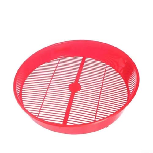 Blueberry Cleaner Tamis en plastique pour nettoyer les fruits, panier de vidange multifonction pour la maison, la cuisine, le lavage des légumes, des pâtes, du riz, rouge et vert, 1 paquet (rouge)
