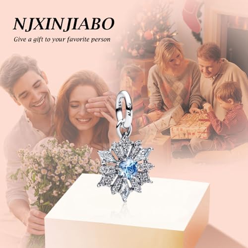 Image of S925 Sterling Silver Romantic Charm Pendant, Gifts for Family Friends Girlfriend, Valentine's Day Birthday Christmas Anniversary, Bracelet Necklace Bead Dangle Charm for Women Jewelry