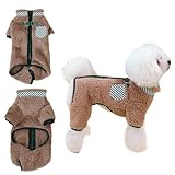 【Tissu polaire chaud】Les manteaux d'hiver pour chiens sont fabriqués en tissu polaire épais, doux et chaud. Les manteaux chauds pour chiens sont efficaces pour bloquer l'humidité de la pluie, de la neige et des températures glaciales, et peuvent garder les chiens toujours confortables et chauds en hiver, et aussi plus beaux et plus adorables.