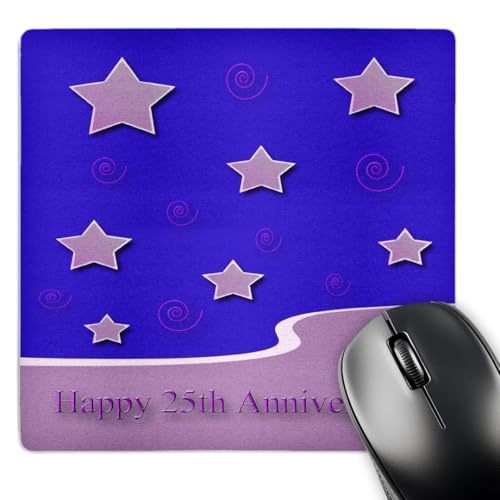 Tapis de souris 3dRose mp_34307_1 violet lavande pour célébration de fête et anniversaire
