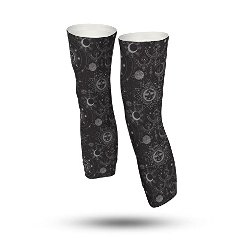 Leg Warmers Moon Sun And Whale Tattoo Full Length Leg