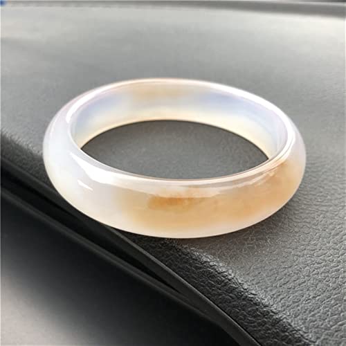Bracelet en jade chalcédoine naturelle pure de qualité glace exquise 58-60 mm