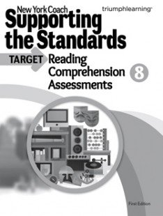 Paperback New York Coach: Supporting the Standards - Reading Comprehension Assessments, Grade 8 Book