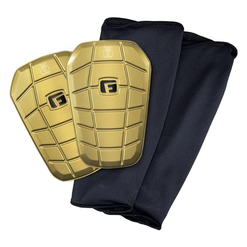 G-Form Pro-S Blade Soccer Shin Guards - Adult Shin Guards - Shin Guards for Protection - 24K Gold, Small