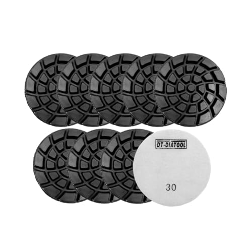 DT-DIATOOL 4 Inch Diamond Polishing Pads for Concrete