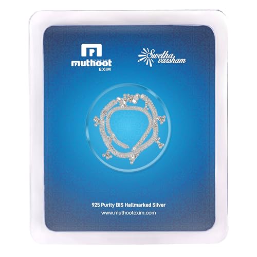 Image of Muthoot PAPPACHAN Swethavarsham BIS Hallmarked Design Payal 925 Purity, 30 Gram