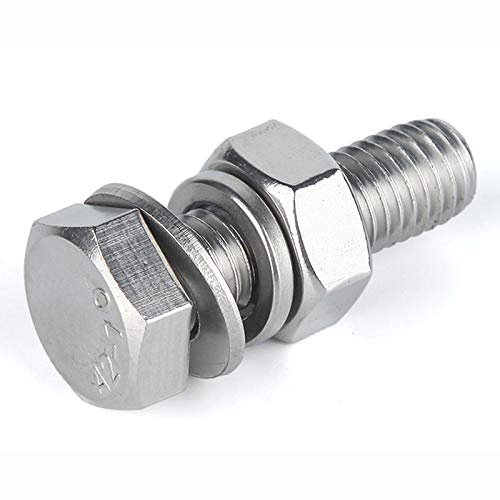 Perno hexagonal de acero inoxidable 304 con arandela de alta durabilidad 5