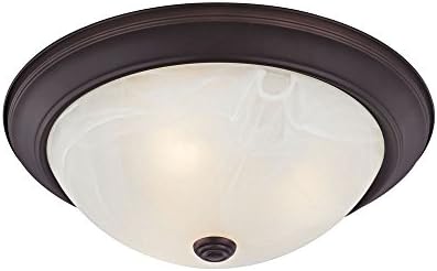 Alabaster flush mount ceiling light