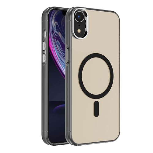 Coque magnétique pour iPhone XR S. Tedazo noire antichoc compatible MagSafe