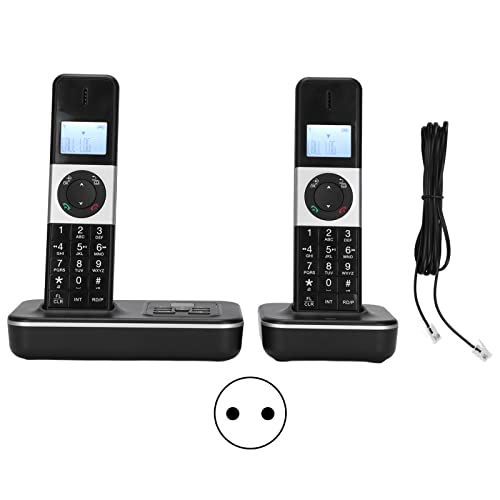 Teléfono inalámbrico Digital Teléfono de Mano con 16 Idiomas de Interfaz 1.6 Pulgadas Reenvío de Llamadas de Pantalla para la Oficina Comercial Home Uso